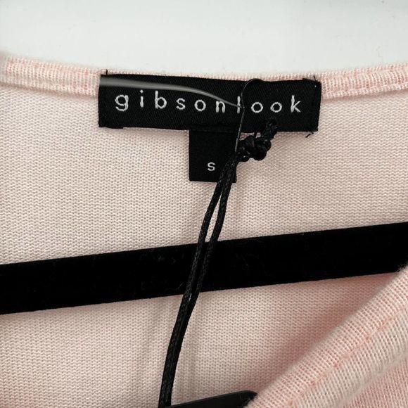 Gibsonlook Twist Front 3/4 Sleeve Lotus Pink Top Size Small NWT - Picture 4 of 9